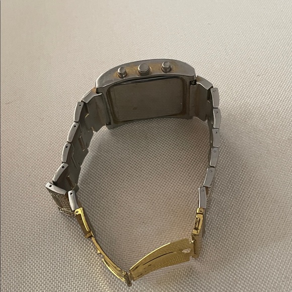 Gold and Silver Rectangular Watch - Picture 4 of 4